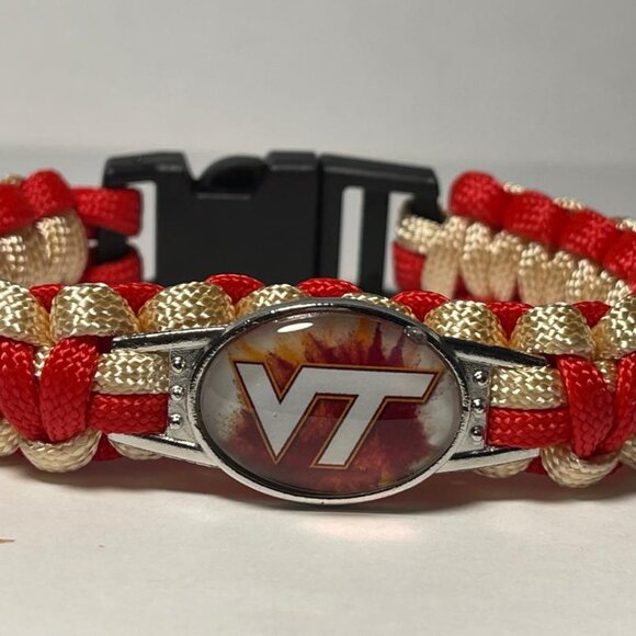Virginia Tech Hokies NCAA Paracord Bracelet NEW - Picture 1 of 2